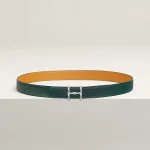 H Torsade belt buckle & Reversible leather strap 24 mm - Image 2